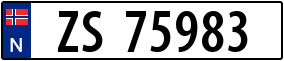 Truck License Plate